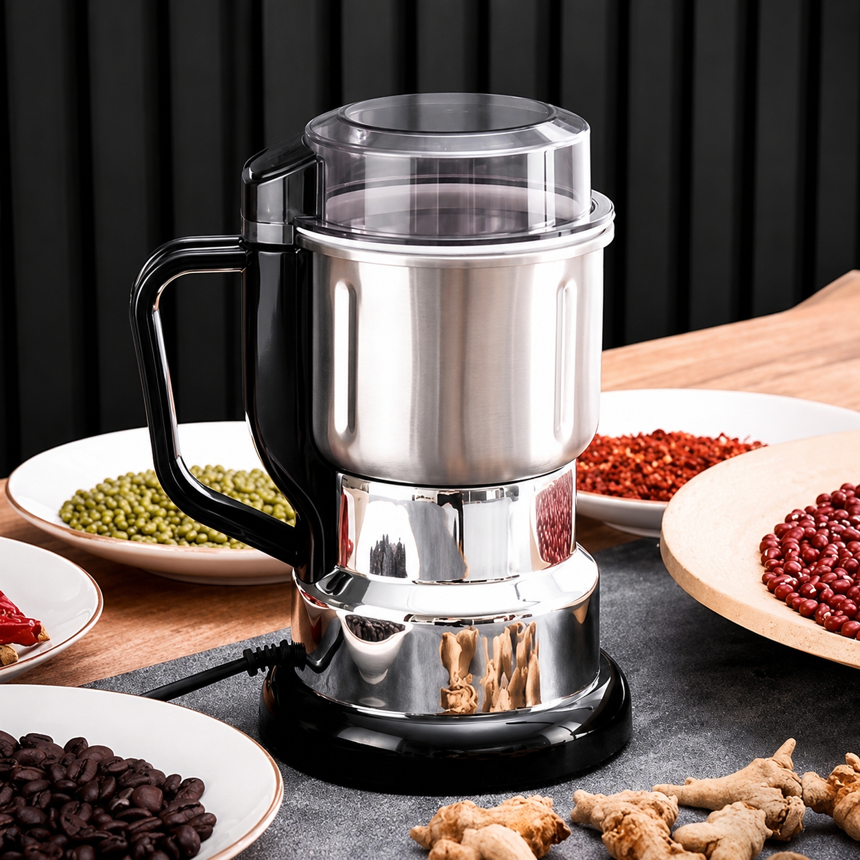 Electric Kitchen Grinder for Spices, Coffee, Nuts & Grains