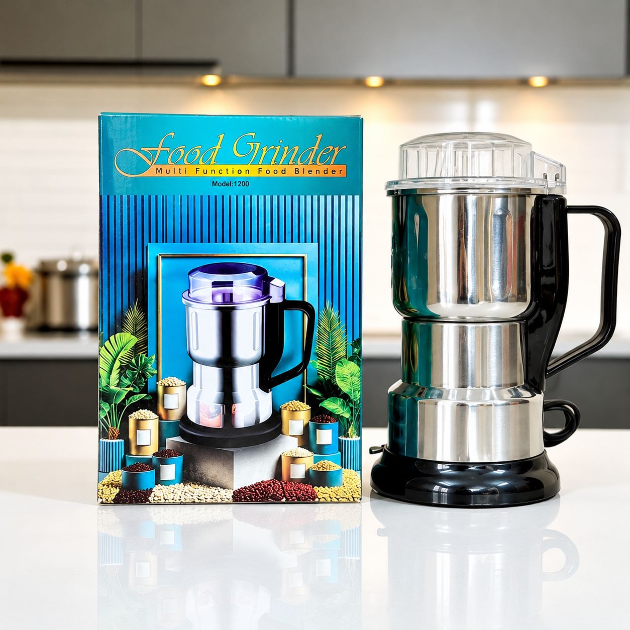 Electric Kitchen Grinder for Spices, Coffee, Nuts & Grains