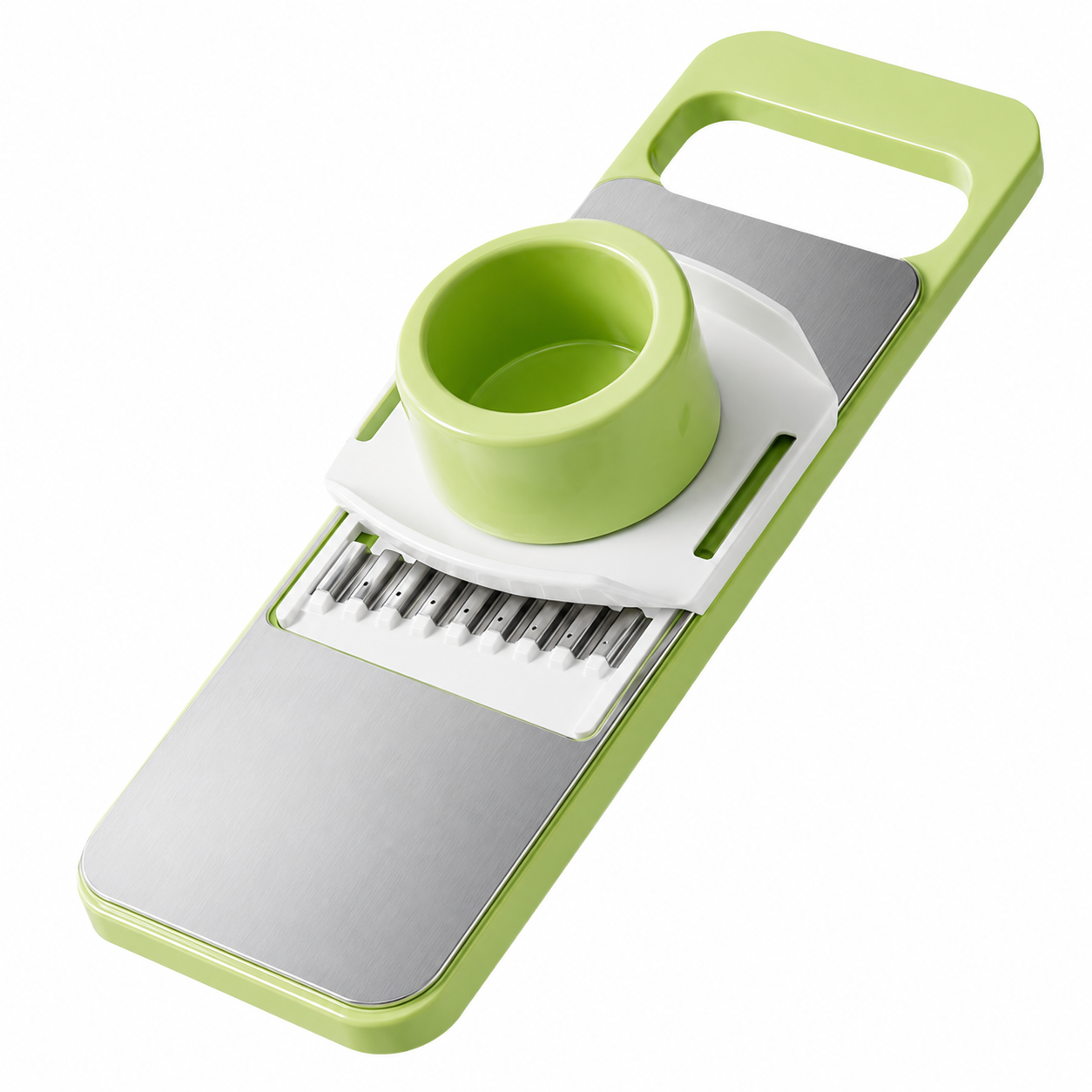 Stainless Steel Adjustable Mandoline Vegetable Slicer with Safety Hand Guard
