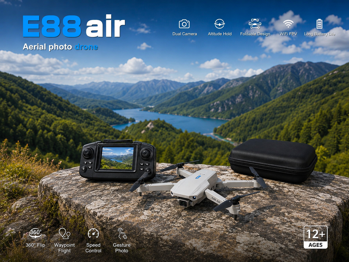 E88 Air Foldable Camera Drone
