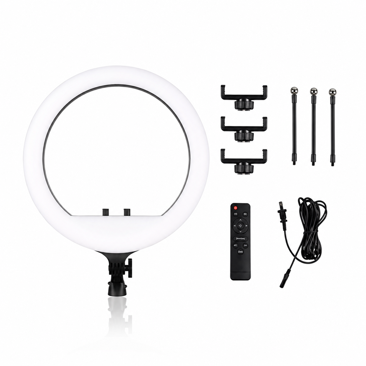 RL-18 18-Inch LED Ring Light with 7-Foot Adjustable Light Stand, Carry Bag & Mobile Holder