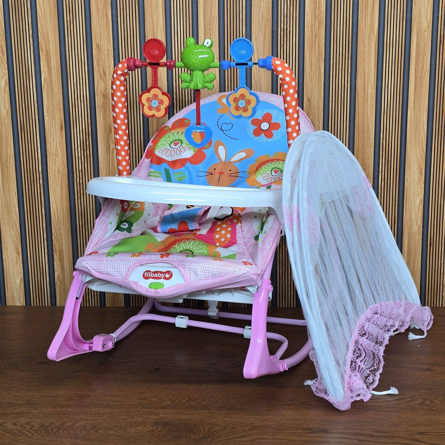 Multifunction Baby Rocker Chair with Mosquito Net